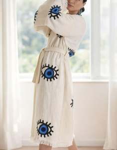 Kimono Kaftan Talla Grande, Vestido de Noche, Abaya de Dubái, Diseño Exclusivo, Túnica Plisada, Abrigo para Dama, Vestido Largo Informal para el Trabajo - Product Image 6