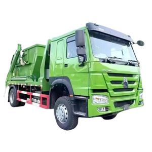 HOWO merek 4*2 lengan ayun sampah truk sampah melewati truk pemuat penjualan rendah rol Off truk pemadat obral grosir - Product Image 6