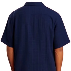 Chemise boutonnée pour homme sur mesure, manches courtes, coton, décontractée, prix de gros pour marque privée - Product Image 2