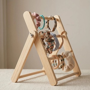 4 Tier <b>Wooden</b> Bangles Bracelets Watch Organizer Stand For Vanity <b>Table</b> Decoration And Organization Wholesale From India - Product Image 2