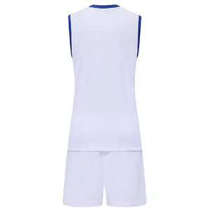 Custom Yellow Purple V-Neck Sleeveless <b>Volleyball</b> Uniform <b>Set</b> Unisex Moisture Wicking Sublimated Print Teamwear - Product Image 2