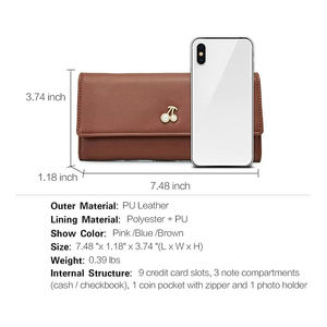 Portefeuille homme en cuir véritable, fin, avec fermeture éclair, porte-cartes, style vintage, logo personnalisé, vente en gros - Product Image 6