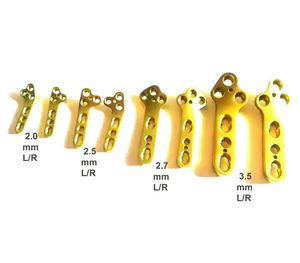 8 Placas de Bloqueo Ortopédicas Veterinarias TPLO 2.0-2.5-2.7-3.5mm, Juego Derecho e Izquierdo, Manual, Acero Inoxidable, Instrumento Quirúrgico Clase I - Product Image 1