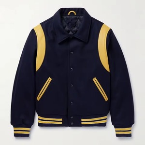 Veste universitaire unisexe décontractée à col montant brodée sur mesure, coupe-vent d'hiver style Letterman 6XL - Product Image 6