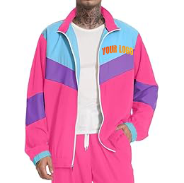 Ensemble de survêtement d'hiver personnalisé avec logo, coupe classique, en nylon, coupe-vent élastique, pour l'entraînement et le jogging - Product Image 4