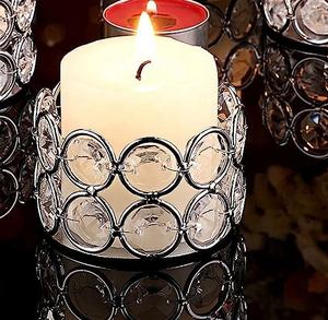 Housewarming Crystal Bowl Candle Holder Premium Quality Sparky Tea <b>Light</b> Candle Stand for Wedding Seasons for <b>Sale</b> at Best Price - Product Image 4