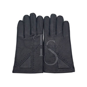 New Style Custom Made Design Casual Breathable Eco-Friendly Touchscreen Sports Plain Leather Gloves OEM Service Wholesale <b>Cheap</b> - Product Image 5