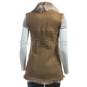 Veste en cuir pour femme entièrement personnalisable, couleur unie, respirante, manches longues, en cuir véritable - Product Image 4