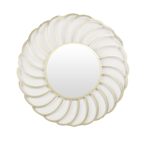 Espejo de Pared Rústico Hecho a Mano con Diseño de Flor Metálica Dorada, Espejo Decorativo Redondo para Decoración del Hogar y Hoteles, Suministro al por Mayor - Product Image 2