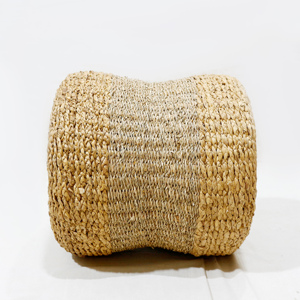 Taburete Tejido de Jacinto de Agua y Pasto Marino, Ligero, Personalizado, Muebles para Sala de Estar y Apartamento - Product Image 4