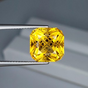 Citrino natural amarillo dorado, corte cojín personalizado, piedra preciosa suelta, cuarzo amarillo para la fabricación de joyas. - Product Image 3