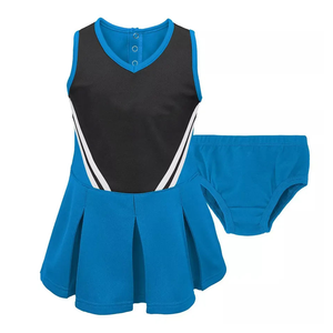 Uniforme de Porristas Personalizado OEM para Mujer, Ropa Deportiva Transpirable de Poliéster, Traje Ligero de Alto Rendimiento con Estampado por Transferencia de Calor, 100g - Product Image 1
