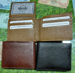 Genuine Leather Vintage Bifold <b>Wallet</b> Premium Handmade Fold Closure Durable Men's Short RFID Blocking Daily Use <b>Card</b> Cash <b>Holder</b> - Product Image 6