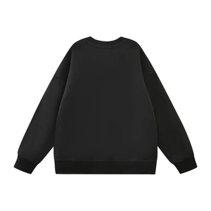Customized <b>Men</b> Women Spring Embroidered Acid Wash Crewneck Fleece Sweatshirt Oversized Vintage Streetwear OEM ODM Supplier - Product Image 4