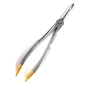 Pinzas de Extracción Dental 41 con Mango Dorado, Instrumento Quirúrgico de Acero Inoxidable para Dentistas, Extracción Profesional de Dientes - Product Image 2