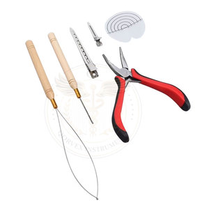 Kit de herramientas para extensiones de cabello, alicates para el cabello, aguja de gancho, juego de agujas para tirar, fácil de usar, profesional, portátil para extensiones de cabello - Product Image 6