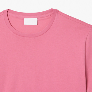 Camiseta de Manga Corta para Hombre, Cuello en V, Color Rosa, Poliéster/Algodón, Corte Regular, Casual, Color Sólido, Lona de 180g, Ecológica, de Secado Rápido - Product Image 6