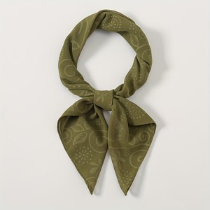 Pañuelo Cuadrado de Seda de Morera Auténtica, Chal Estampado Satinado, Suave, Liso, Agradable al Tacto, Elegante, Multifuncional, Regalo con Diseño Floral - Product Image 1
