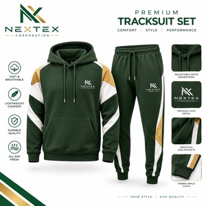 Chándal Personalizado con Capucha, Ecológico, para Hombre, Invierno, Corte Regular, Transpirable, Informal, para Exteriores, Hecho a Medida - Product Image 1