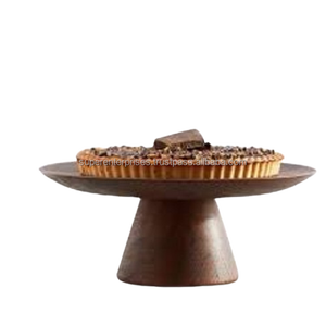 Round Real <b>Wooden</b> Eco-friendly <b>Cake</b> Stand Handmade Decorative <b>Cake</b> Stand for Dinning Dinnerware Bake Supplies <b>Wooden</b> <b>Cake</b> Stand - Product Image 2