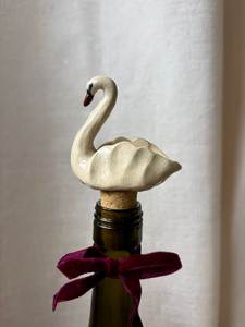 Tapón de Botella de Vino Decorativo de Cerámica al por Mayor con Corcho, Diseño Personalizado, Sellador Reutilizable para Botellas de Vino, Champán y Licores - Product Image 1
