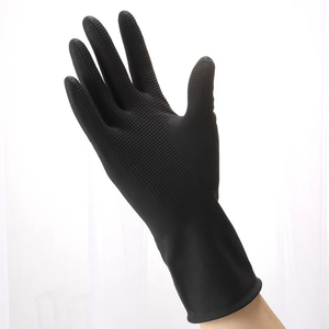 Disposable 16 Inch Extended and Thickened Anti Slip Latex Gloves Laboratory Protective Rubber Gloves White Long Latex Gloves - Product Image 3