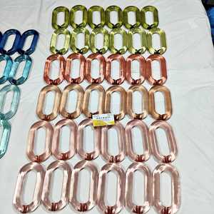 Decoración del hogar: Eslabones de cadena de resina personalizables de gran tamaño y colores claros, eslabones grandes de resina multicolor disponibles. - Product Image 6