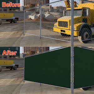 Recinzione per la privacy in HDPE verde scuro 4FT X 50FT, anti-roditori, con telaio in legno trattato termicamente e finitura UV per sicurezza giardino, casa e recinzione per animali - Product Image 5