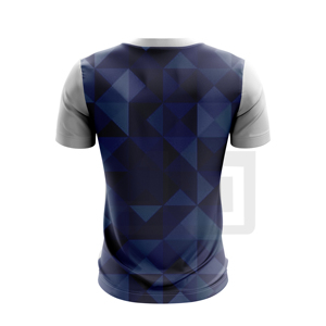 Camiseta Cómoda para Hombre, Tejido Transpirable de Spandex/Poliéster, Cuello Redondo, Estampado Tie-Dye, Manga Corta, Corte Clásico Regular - Product Image 5