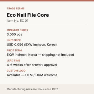 Lima de Uñas Ecológica Coreana, Logotipo Personalizado OEM para Venta al por Mayor en Salones de Belleza - Product Image 5
