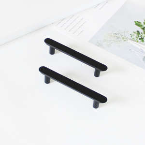 Tirador Moderno Minimalista de Aleación de Zinc, Duradero y Ecológico, Negro Mate, para Cajones, Armarios, Cómodas, Cocina y Comedor - Product Image 4