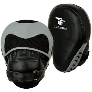 Professional PU Leather Boxing <b>Focus</b> Mitts Flat Punching and Curved <b>Pads</b> for MMA Martial Arts Training - Product Image 1