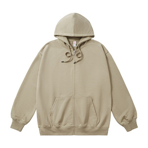 Sweat à capuche zippé Hip Pop grande taille pour homme, coupe ample, chaud pour l'hiver, style décontracté urbain, confortable - Product Image 1