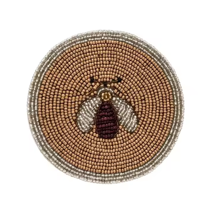 Novelty Handcrafted Crystal Beaded Cup <b>Coasters</b> <b>Heat</b> Resistant for Kitchen Decor Artisan Craft - Product Image 2