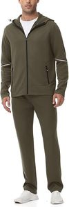 Ensemble sweat à capuche et pantalon pour homme en molleton de coton, survêtement personnalisé avec logo, tenue de sport décontractée, ensemble de jogging hiver - Product Image 3