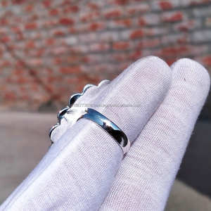 Bague fine pour femme en argent sterling 925 Grande pierre précieuse Stateman Argent et plaqué rhodium Cadeau d'anniversaire parfait pour elle - Product Image 5