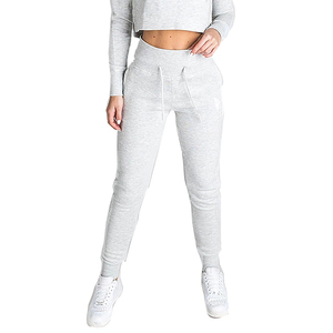 Custom Womens <b>Crop</b> Tracksuit Fleece <b>Jogger</b> Set Fashion Sportswear Wholesale Supplier - Product Image 3