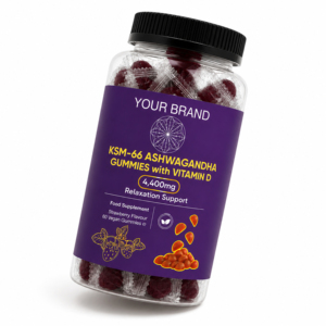 Gomitas Premium de Ashwagandha KSM 66 con Vitamina B6, Textura Suave y Masticable Natural, Envase Sellado, Suplemento Dietético - Product Image 3
