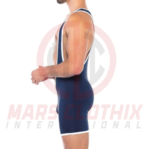 Combinaisons de lutte ajustées pour l'entraînement en salle de sport, prix bas, haute qualité, nouveau design. - Product Image 4