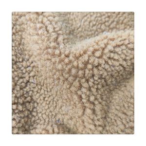 Роскошный высококачественный 100% полиэстер овечья шерпа флисовая ткань плюшевый мишка шерпа флисовая ткань из искусственного меха ягненка - Product Image 3