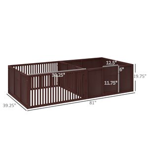 Cuccia Comoda per Cani con Porte Rimovibili, Box per Cuccioli da Interno per Neonati - Cucce e Mobili per Animali Domestici - Product Image 2