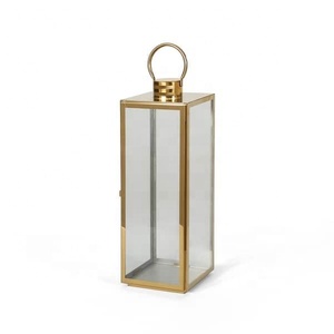 Lanterne à bougie en métal nickel noir de style classique en gros pour la décoration de la maison et du patio - Product Image 5