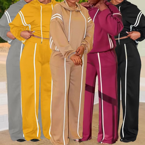 Survêtement femme à séchage rapide 100% coton, couleur unie, respirant, avec logo personnalisé, service OEM - Product Image 4