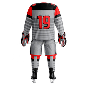 100% Polyester Maillot de hockey sur glace de qualité supérieure Sublimation Maillot de hockey personnalisé Vêtements de hockey sur glace sublimés - Product Image 3