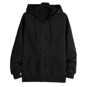 Men's Women's Classic Casual Zipper <b>Jackets</b> 100% Cotton Fleece Zip Hoodies Sweatshirts Winter Running Sports Hip Hop Streetwear - Product Image 5