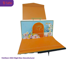 กล่องของขวัญป๊อปอัพ 3 มิติสุดหรู พร้อมหูหิ้ว กล่องบรรจุภัณฑ์กระดาษแข็งแบบกำหนดเอง สำหรับชาชงรังนกและขนมไหว้พระจันทร์ - Product Image 3