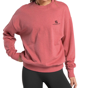 Sudadera Vintage de Cuello Alto para Mujer, Oversize, Manga Larga, Algodón, Casual, Moda Otoño 2026 - Product Image 1