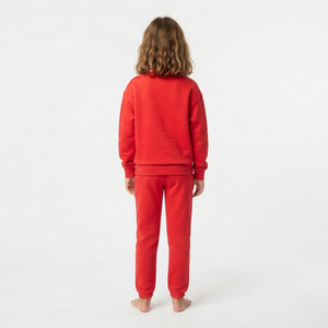 Conjunto Deportivo Elegante Color Rojo para Niñas, Conjunto de Jogger a la Moda, Ropa Casual, Fabricante de Ropa OEM ODM - Product Image 4