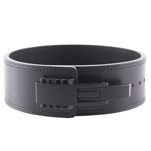 Ceinture de musculation en cuir respirante et réglable de qualité supérieure, protection professionnelle pour l'entraînement en salle, squats, soulevés de terre - Unisexe - Product Image 4