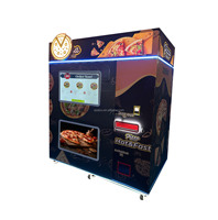Máquina expendedora de pizza de grado comercial con horno infrarrojo y pago digital